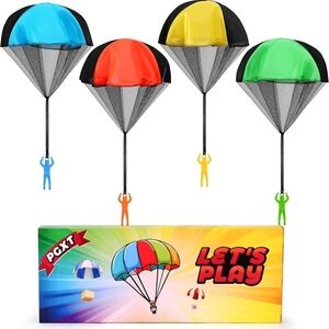 Colorful Parachute Toy Set for Kids